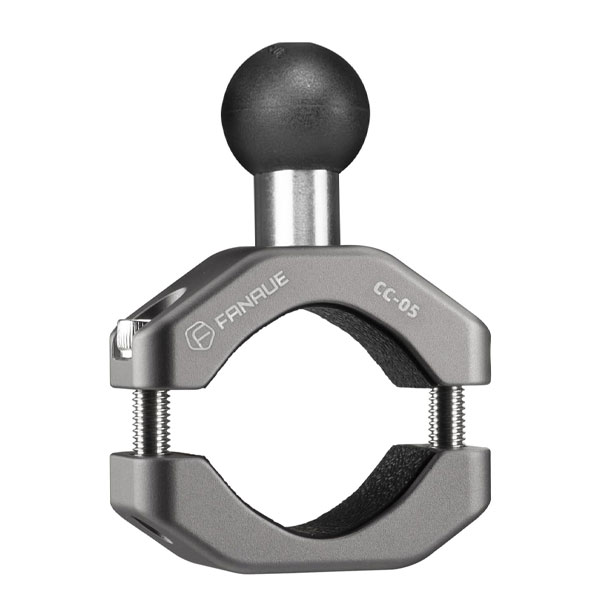 FANAUE バイクスマホホルダー バーマウント、アルミ製、ボールマウント 直径22mm～32mm用